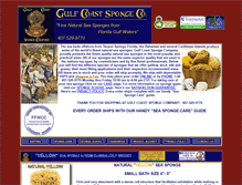 Tablet Screenshot of gulfcoastsponge.com